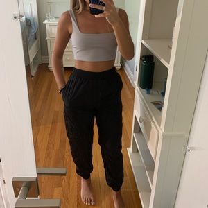 UO Black sporty joggers XS